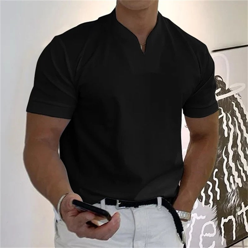 MIGUEL - Camiseta de manga corta con cuello V
