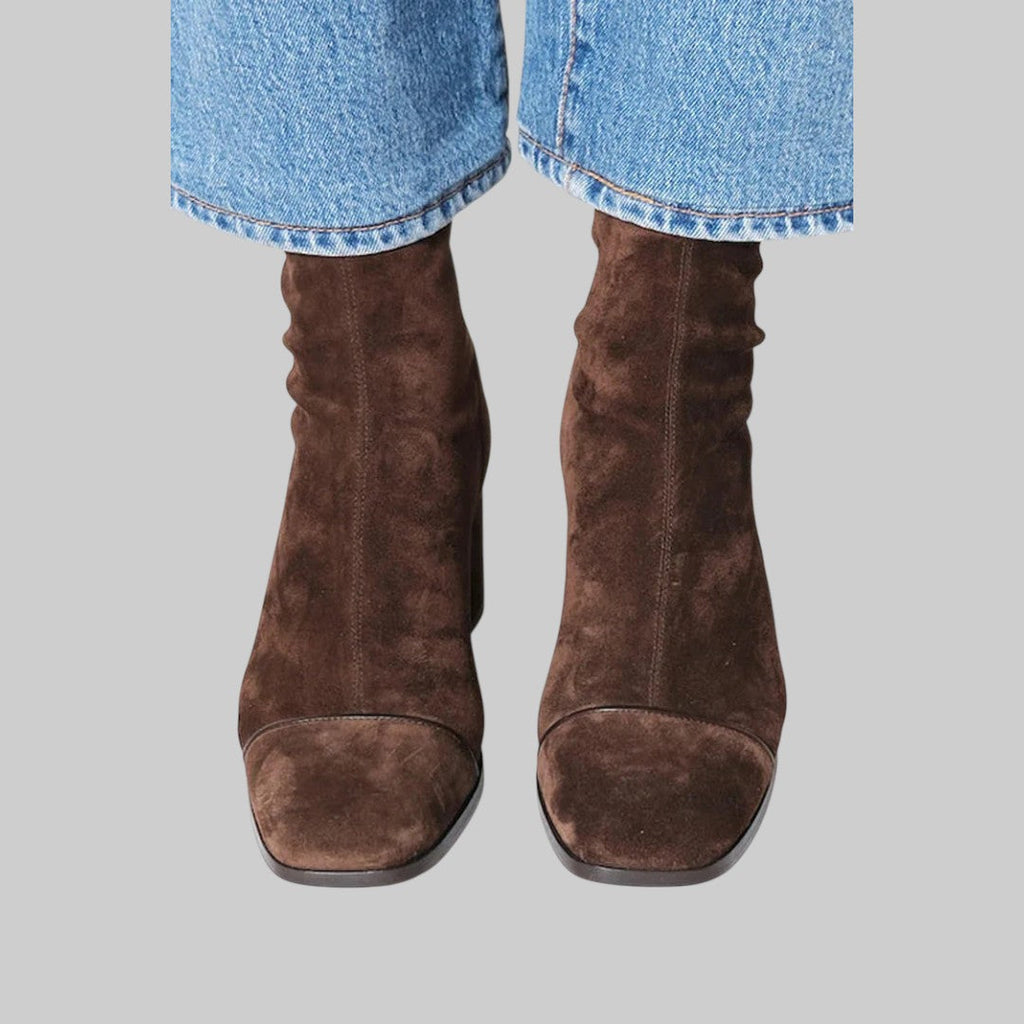 VICTORIA - Botas con punta cuadrada y tacón