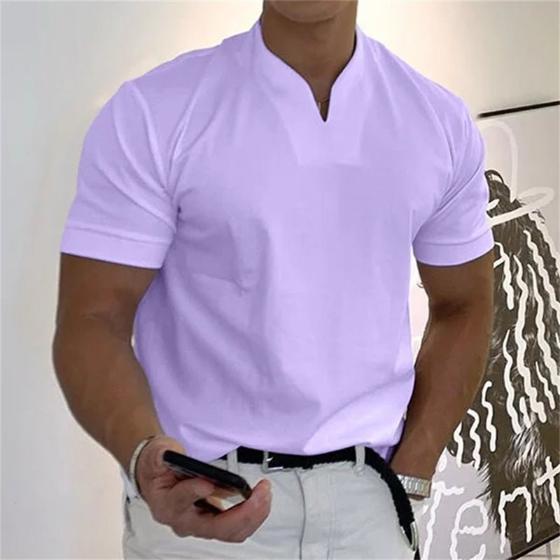 MIGUEL - Camiseta de manga corta con cuello V