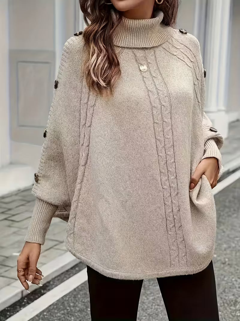 AROA - Suéter de cuello alto con estilo top