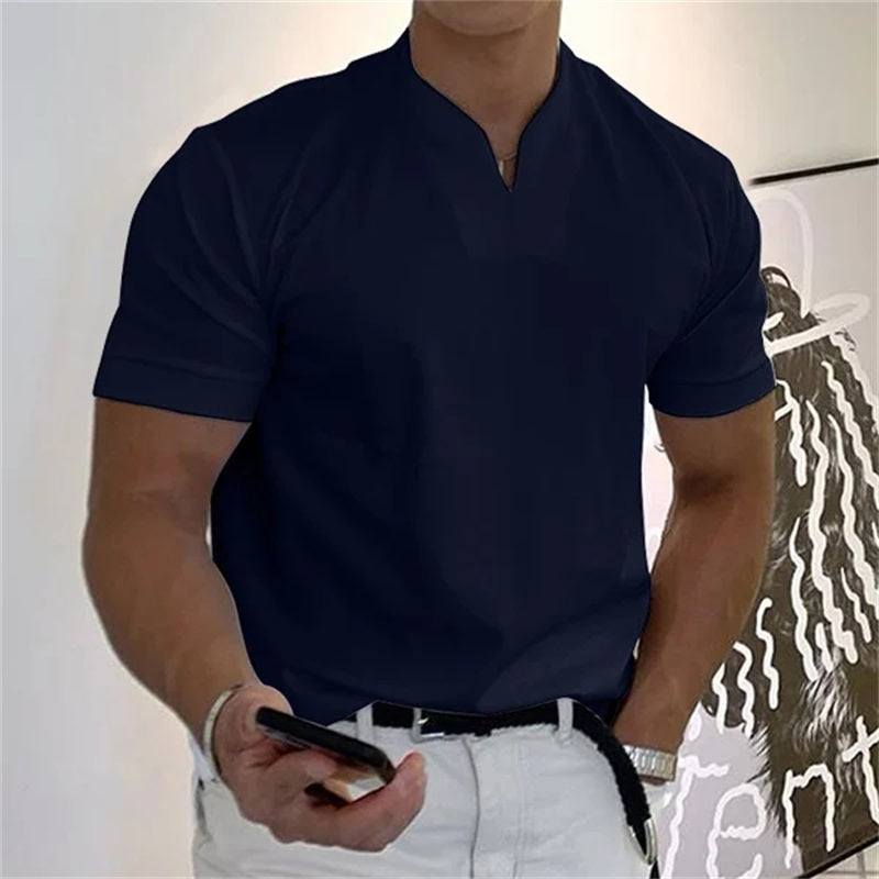 MIGUEL - Camiseta de manga corta con cuello V