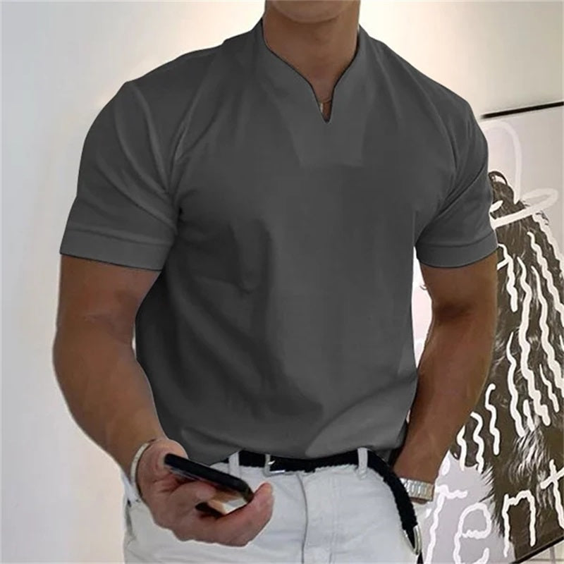 MIGUEL - Camiseta de manga corta con cuello V