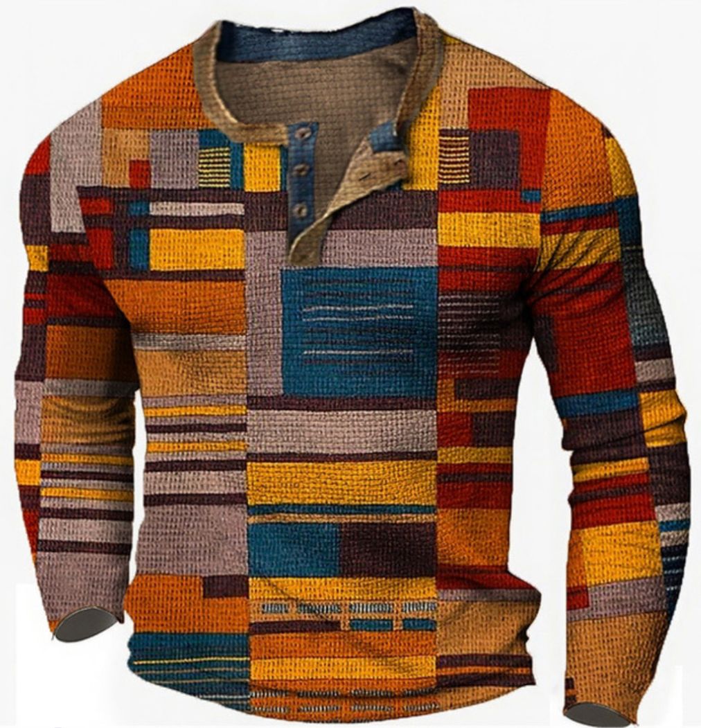 ALBERTO™ - Elegante camisa con estampado geométrico