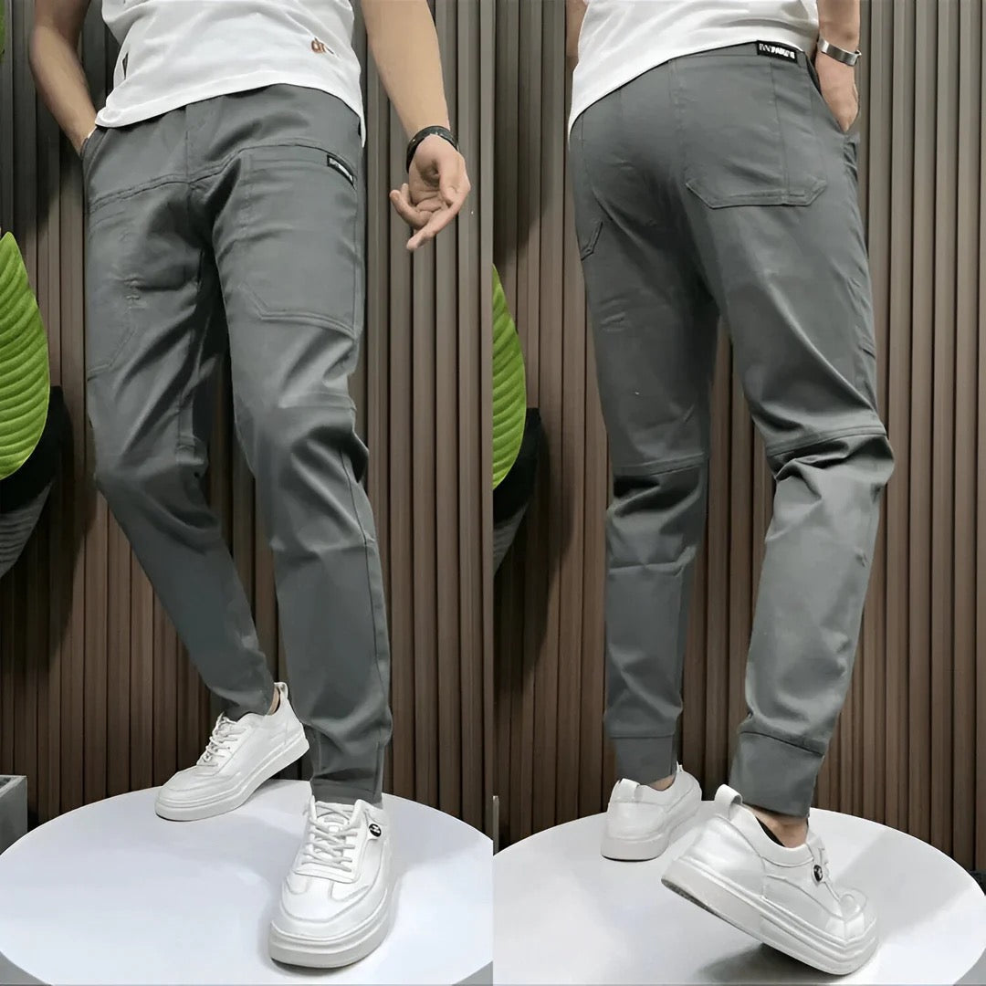 HUGO - Pantalones cargo elásticos premium.