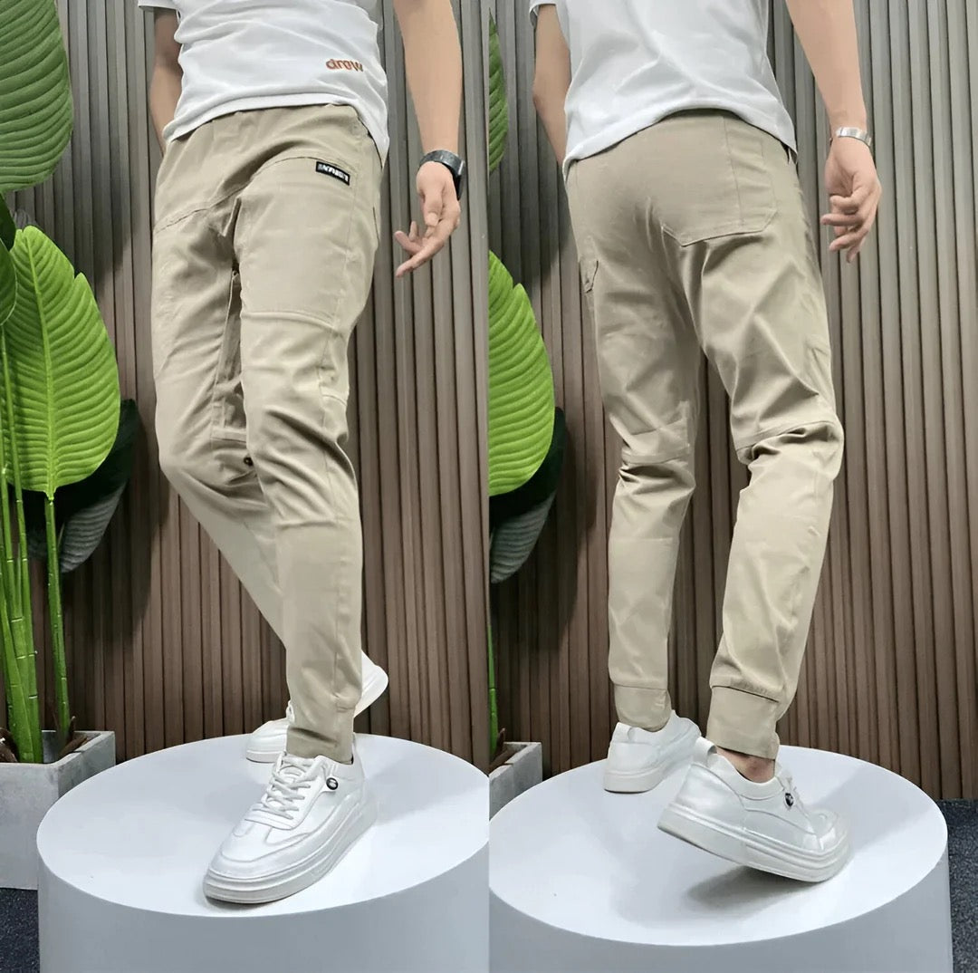HUGO - Pantalones cargo elásticos premium.