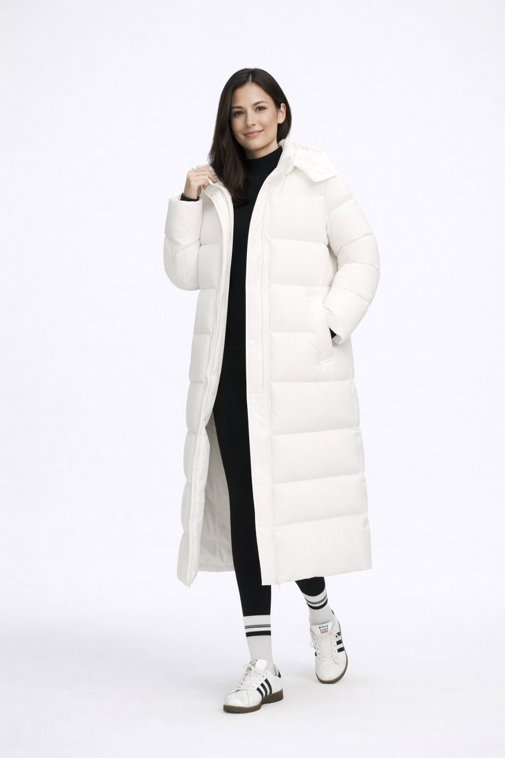 ISA - Abrigo acolchado largo premium