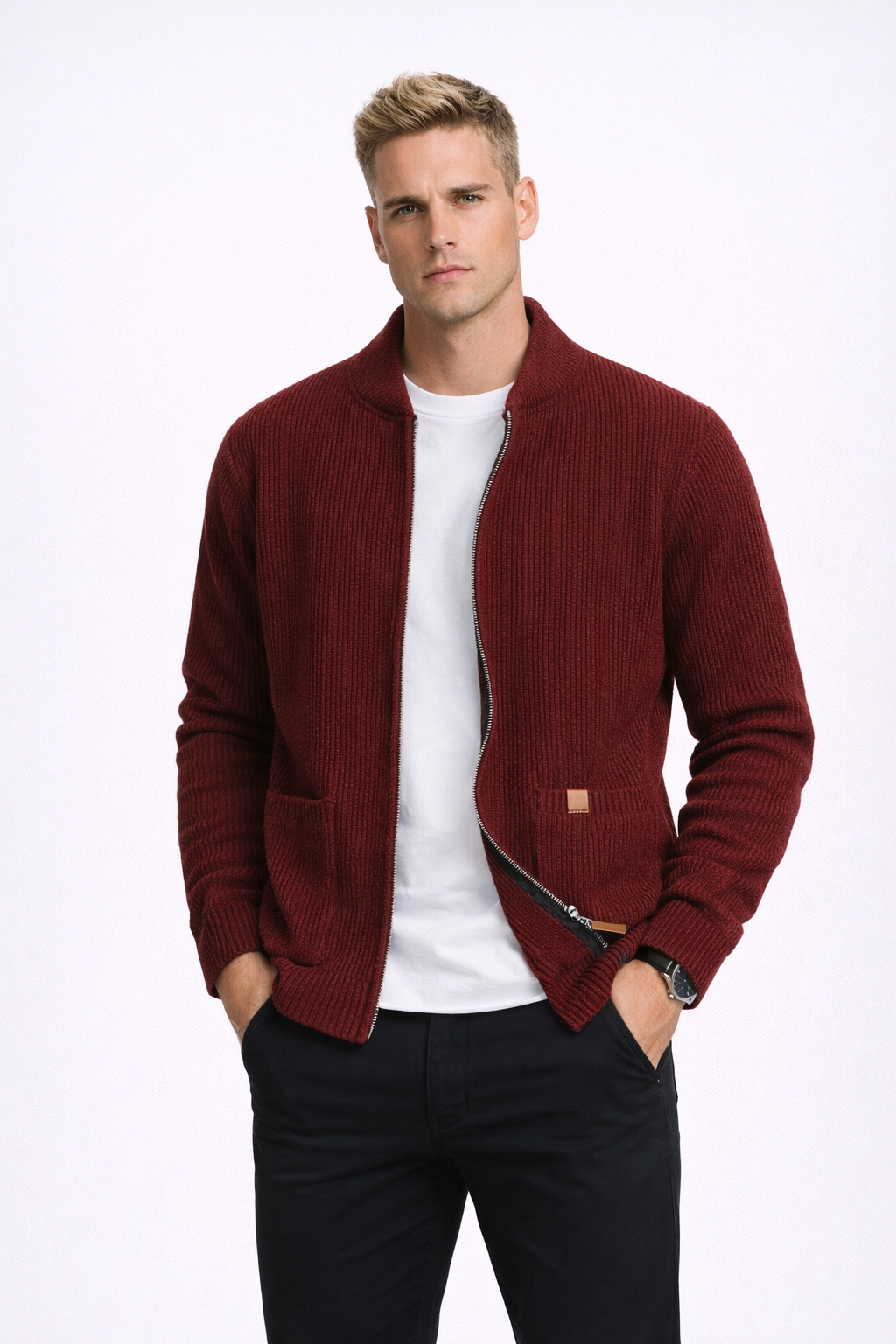 ÓSCAR - Elegante bomber de punto