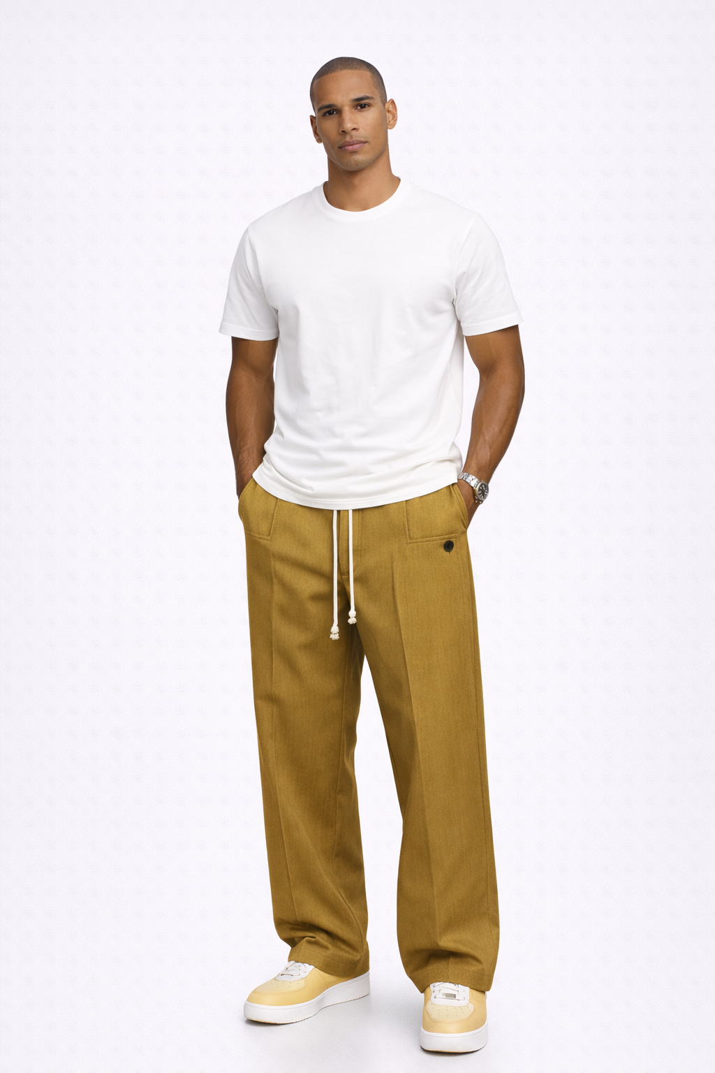 ALEJANDRO - Pantalones rectos holgados elegantes.