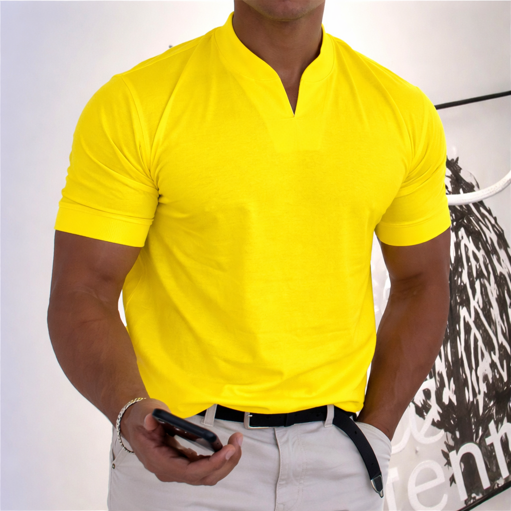 MIGUEL - Camiseta de manga corta con cuello V