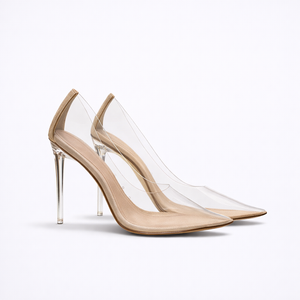 MICAELA - Zapatos de tacón transparentes