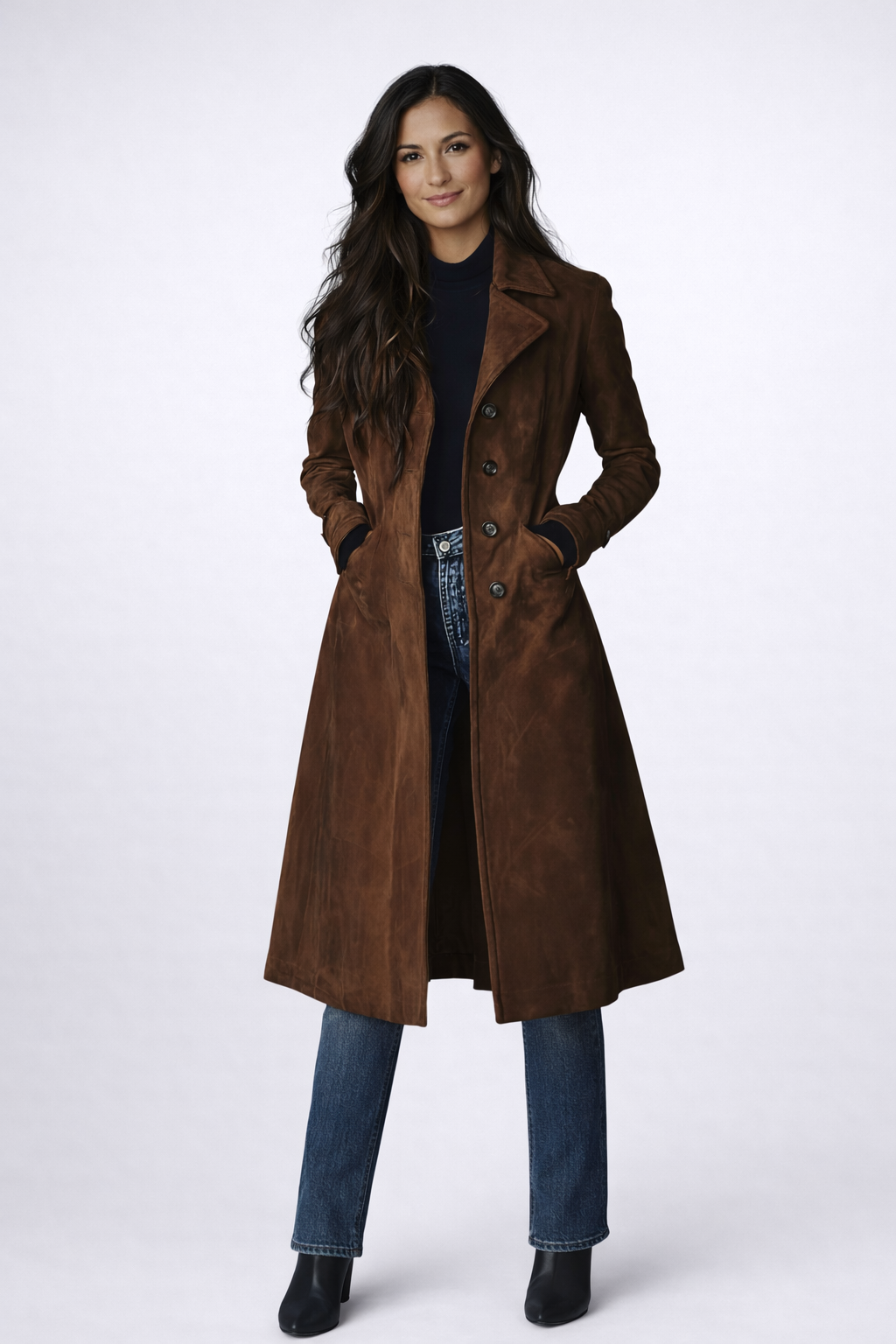 JIMENA™ - Abrigo largo elegante cálido y con estilo para atemporal