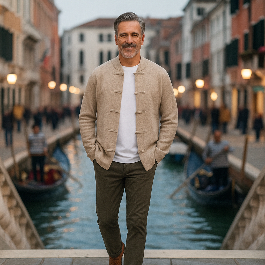 TONI -  Cardigan de lana merina premium