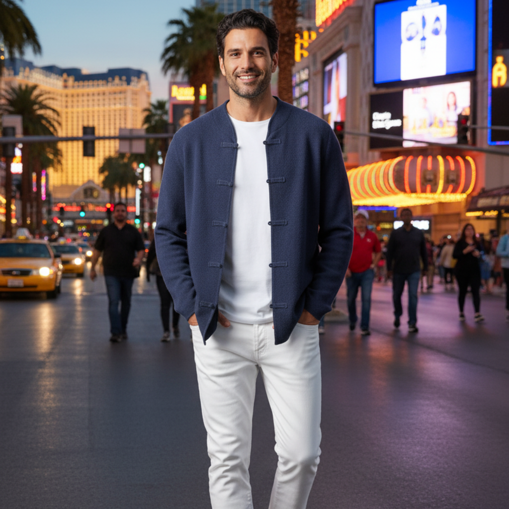 TONI -  Cardigan de lana merina premium