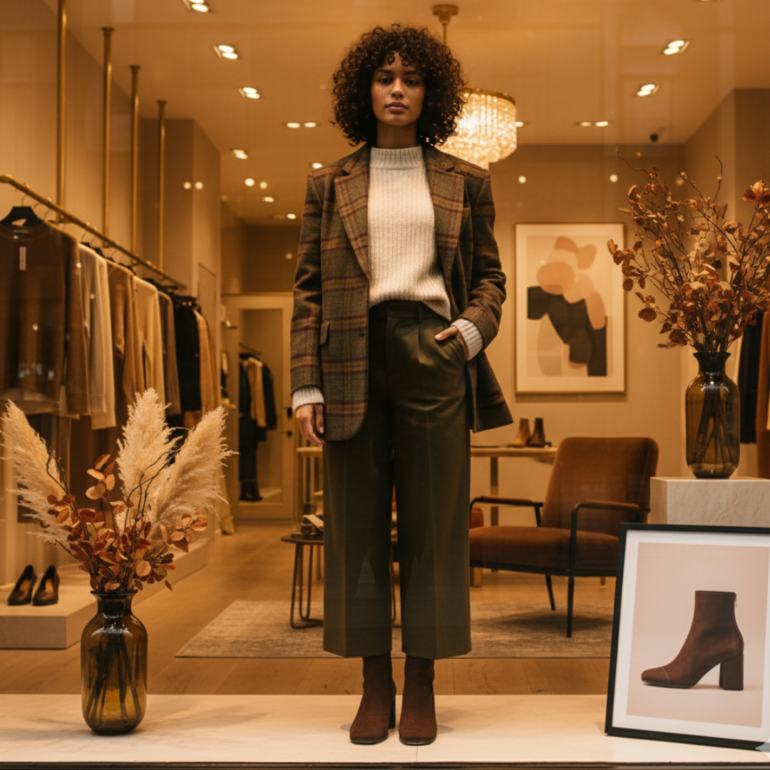 VICTORIA - Botas con punta cuadrada y tacón