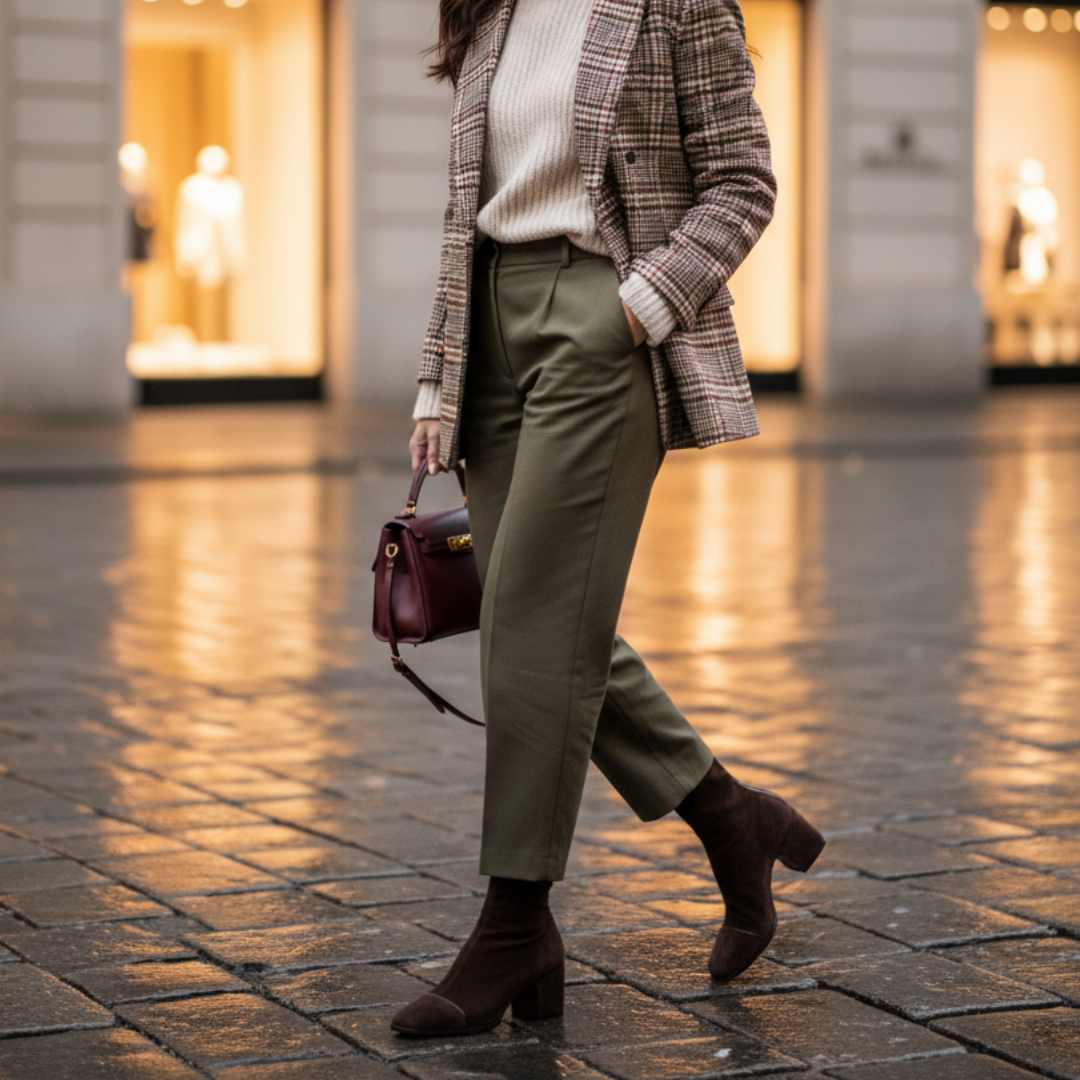 VICTORIA - Botas con punta cuadrada y tacón