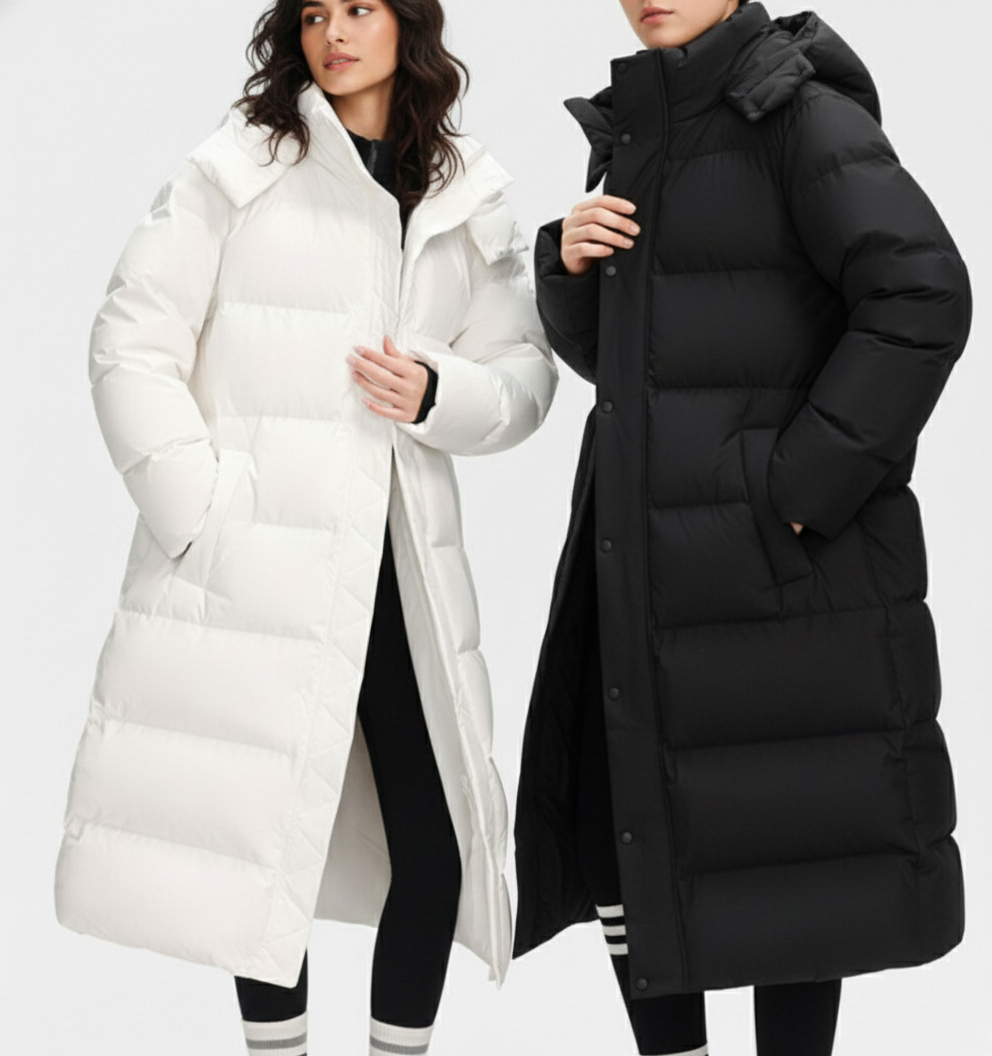 ISA - Abrigo acolchado largo premium