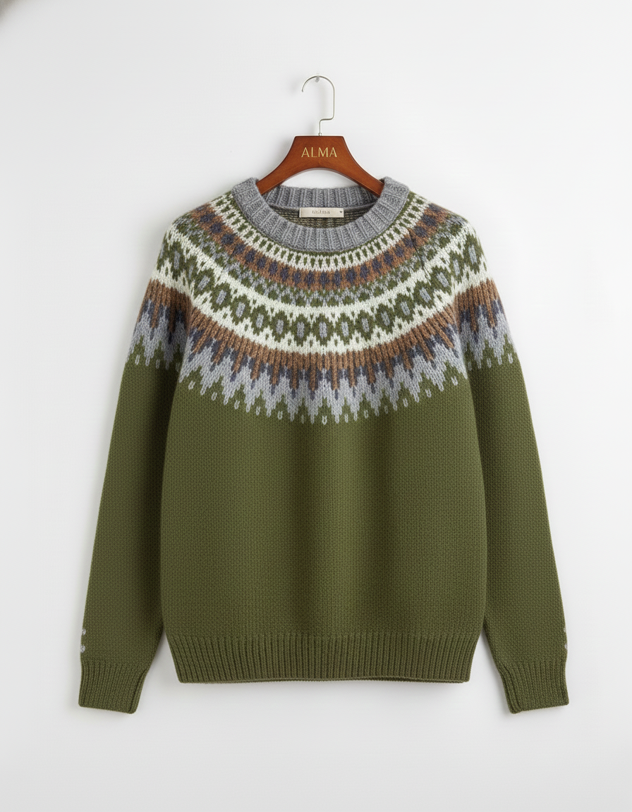 YOLI – Jersey Cálido con dibujos invernales