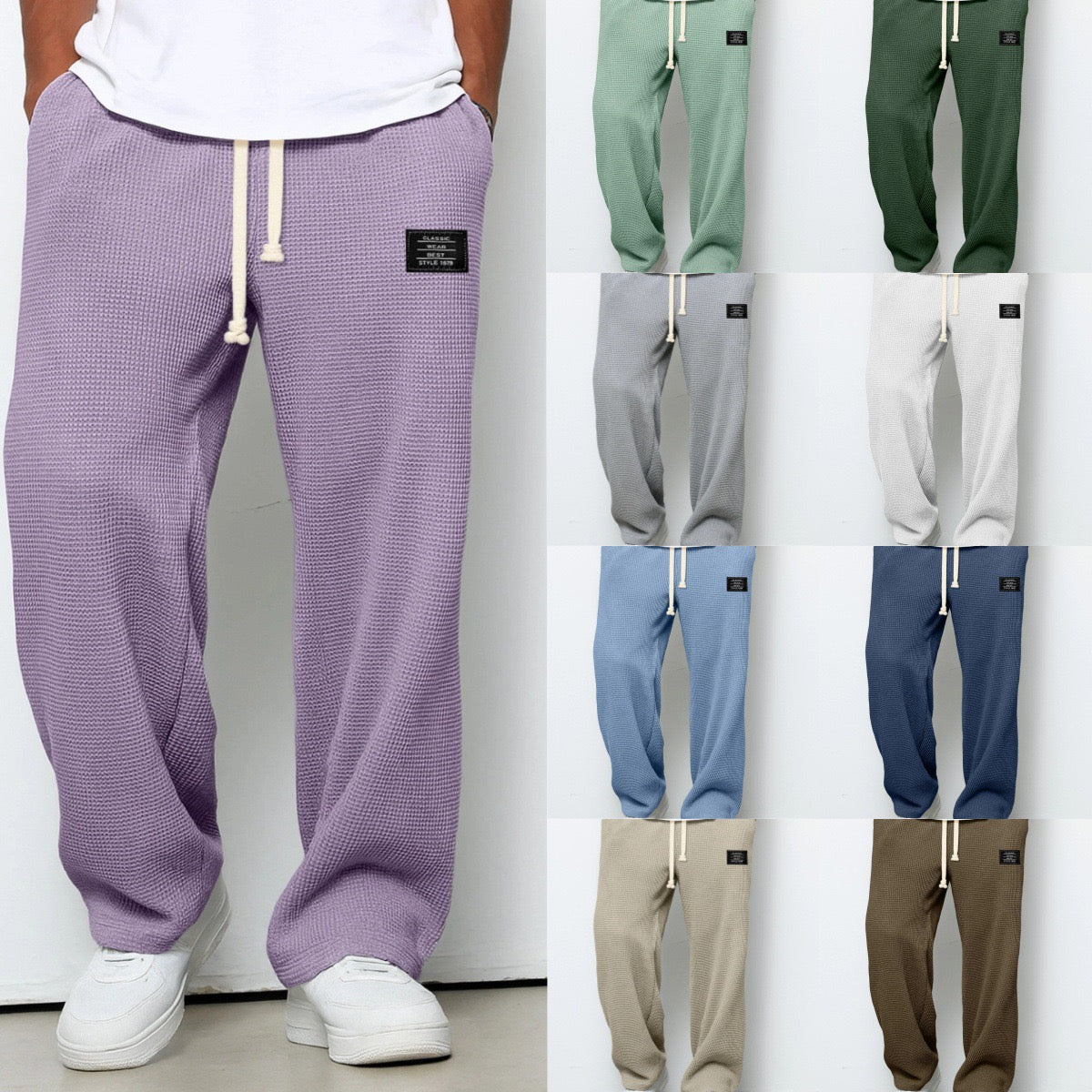SAMUEL - Pantalones anchos con cintura ajustable