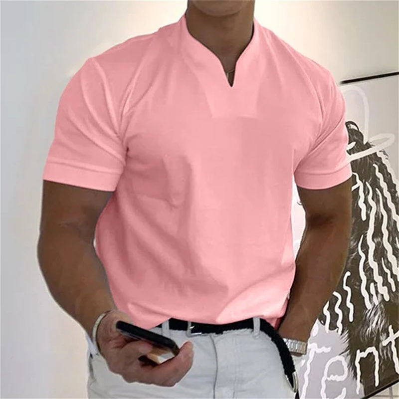 MIGUEL - Camiseta de manga corta con cuello V