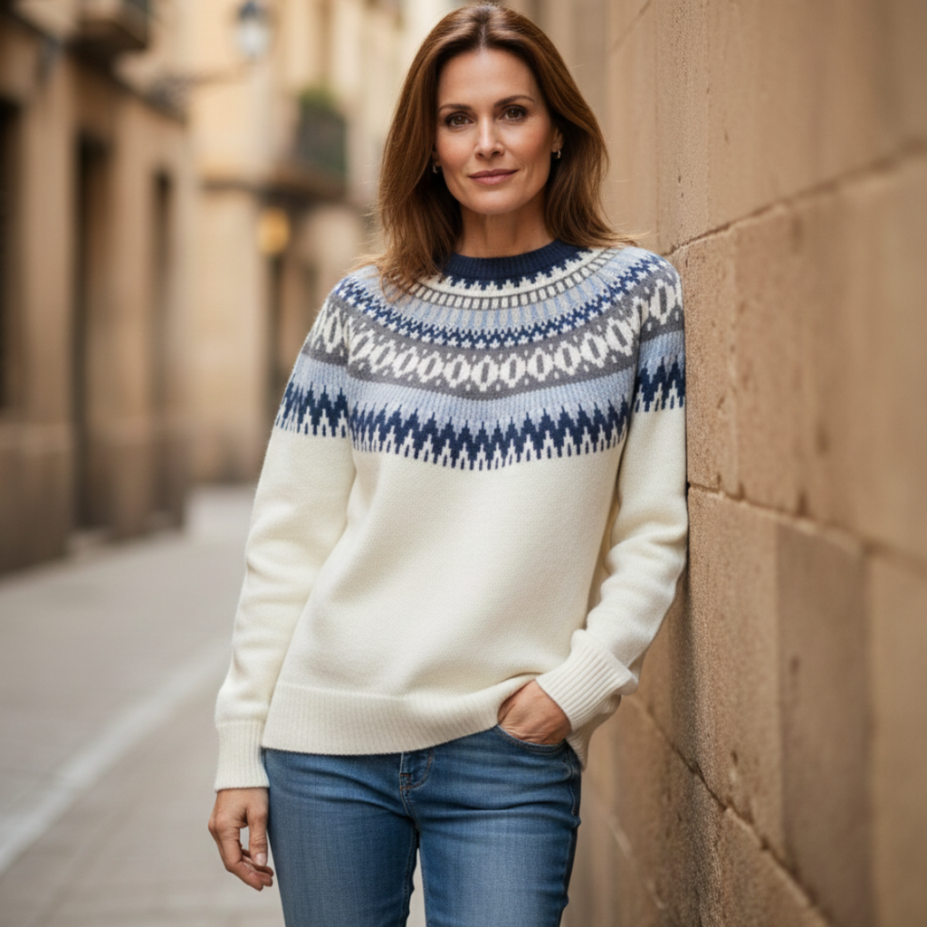 YOLI – Jersey Cálido con dibujos invernales